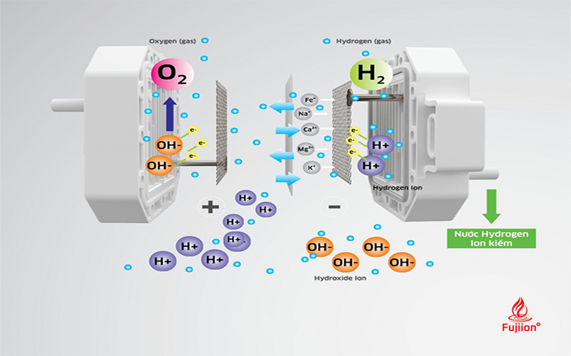 Công nghệ điện phân chuẩn Nhật Bản của máy lọc nước ion kiềm 
