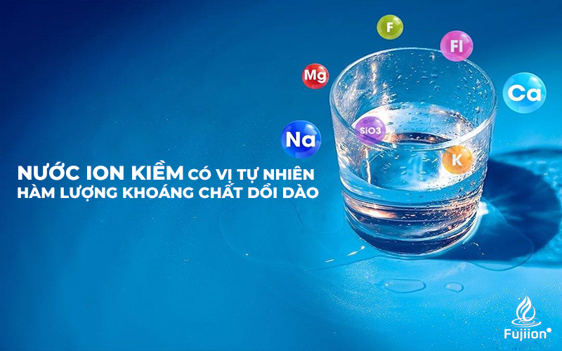 Nước điện giải ion kiềm có hàm lượng vi khoáng tự nhiên dồi dào